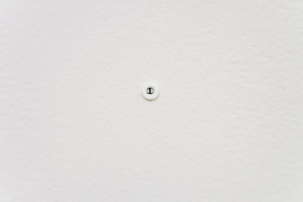 Anchor (installation view) 2014 3-D printed polymer ~1.25×.375×.375" Open edition Installed at eye level in middle of south wall Painting (detail) 2015 Custom made milk (casein) paint on existing walls ~650 square feet as installed