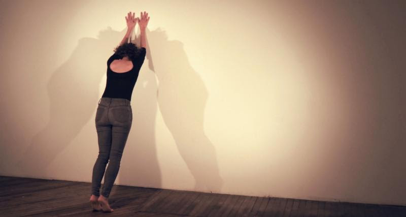 Abigail Levine, Restagings No. 2: Of Serra (to movement). Rehearsal documentation at Vox Populi, 2018.
